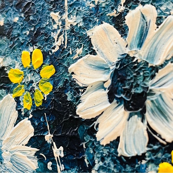 Framed Floral Painting by Serge Paquet 10.5” x 16.5” - Picture 2 of 12